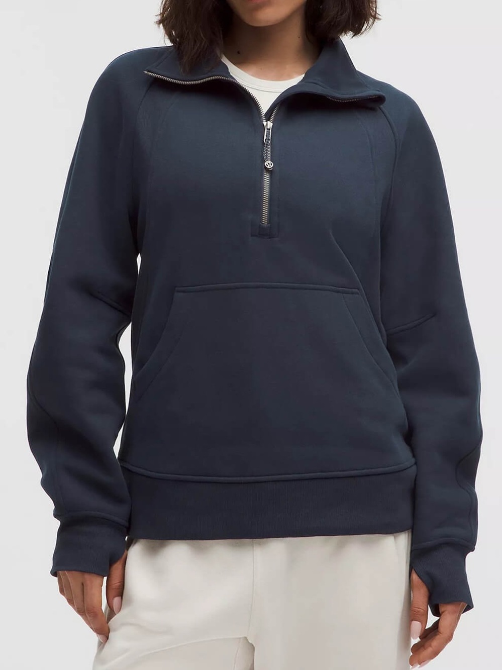 Lululemon Scuba Oversized Funnel-Neck Half Zip *Long True Navy Size XL/XXL - Picture 8 of 9